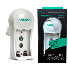 Зарядний пристрій Videx універсальний (АА, ААА, крона 9V) VCH-N201