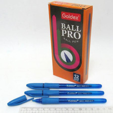 Ручка масляна "Goldex Ball pro" 0.7мм. СИНЯ 1201-bl (12)