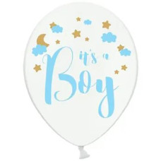 Кульки латексні з малюнком "It's a boy" 30см. 12" (50) 3103-1148 &&