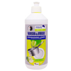 Засіб для миття посуду "Wash&Free" 500мл. з дозатором. в асорт. (1)