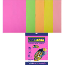 Папір офс А-4 20а/ 80г Neon асорті EUROMAX 2721520E-99 BM BUROMAX