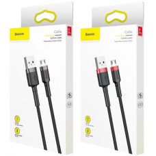 Кабель зарядний Baseus "Сafule" (USB-Micro) 2.4A. 1.0м. CAMKLF-BG1/B91 (1)