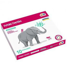 Пластилін "Н.В. Гамма "Захоплення" 10кол. 160гр. карт. зі стеком 200311 (24)