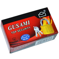 Замок навіс. 32мм. "Gusami" 3-й клас. золотий MG-32 (240)