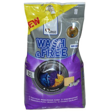 Порошок для прання "Wash&Free" 9.0кг. універсал. жасмин та лаванда з марсельським милом 004912
