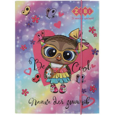 Папка для зошитів на резинці OWL В5+ ZIBI KIDS Line 14982 ZB