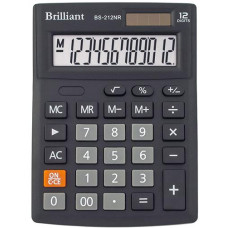 Калькулятор Brilliant 12-ти розрядний 13*10см. BS-212NR