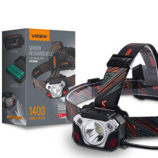 Ліхтарик на голову в кор. акум. Videx 1400Lm (white+red) 6500K VLF-H056 (1)
