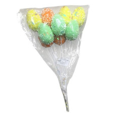 Набір яєць пасхальних на паличці "Easter eggs" 24*5см. 9шт/упак. R40479 (504)