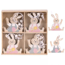 Фігурка-підвіска великодня "Easter Bunny" 12шт/уп 13*13см R33815 (240уп)