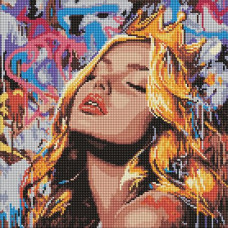 Алмазна мозаїка 40*40см. "Сучасна Спляча красуня" AMO8316 Ideyka (1)