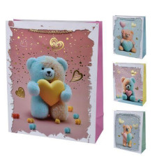 Пакет подарунковий паперовий "With Love" 18*23*10см. мікс. вид. R95483-S (720)