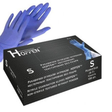 Рукавиці Медичні нітрилові сині Hoffen blue S 3,3гр (50/500)