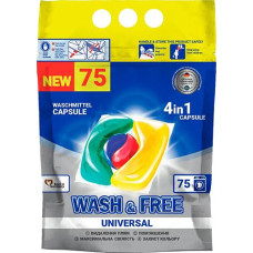 Капсули для прання "Wash&Free" 75шт. в асорт. (1) &&