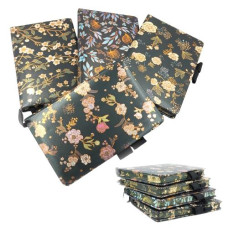 Блокнот на кнопці 11*16см. "Квіти" 80арк. кол. край, mix4 6500-38 (24)