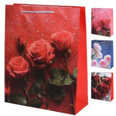Пакет подарунковий паперовий "Roses" 26*32*10см. R34448-M (480)