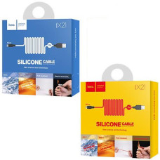 Кабель зарядний Hoco "Plus" (USB-Micro) 1.0м. X21 (1)