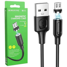Кабель зарядний Borofone (USB-Micro) 2.4A. 1.0м. магнітний BX41 (1)