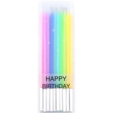 Свічка для торта "Rainbow candle" 10шт. J.Otten  9311 (50)