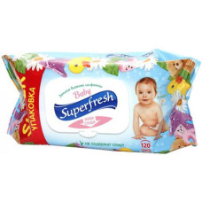 Серветка волога 120шт. "Super Fresh" з клапаном в асорт. 19010/26315 (9)