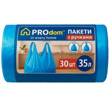 Пакет для сміття  35л/30шт. з ручками "Продом" 25204 АППТ (50)