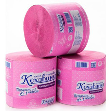 Туалетний папір "Кохавинка" без гільзи, антисептичний, рожевий kx.50095 (48)