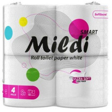 Туалетний папір "Кохавинка Mildi Smart" целюлозний білий 4рул. 2-х шар kx.51115 (1/12)