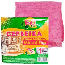 Серветка для прибирання мікрофібра 1шт. універсальна "ТМ EKO+" 30*30см. 20046 АППТ (50)