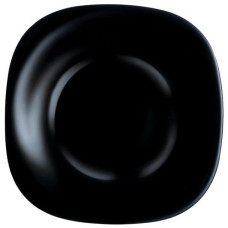 Тарілка "Luminarc Carine Black" 21см. супова. квадратна. Чорна L9818 ЮГ-К (6/24)