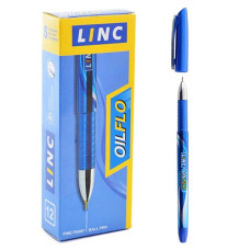Ручка масляна кулькова "LINC Oilflo" 0.7мм. СИНЯ 411720 (12)
