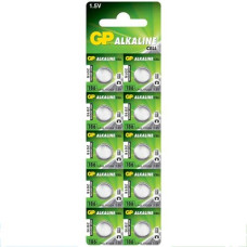 Бат. таб. GP Alkaline AG-12(LR43) на блісті за 10шт. 1.5V лужна186-U10 (10/250) &&
