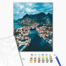 Картина по номерах 40*50см "Норвезькі фіорди"  Brushme BS52474 (1) УЦІНКА