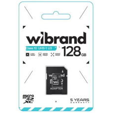 Карта пам'яті Wibrand microSDXC (UHS-1 U3) 128GB class 10. adapter SD WICDHU3/128GB-A (1)
