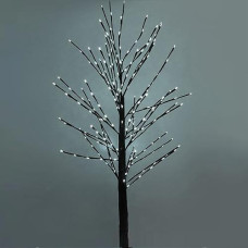 Дерево 225LED 150,0см. коричневий стовбур, білий колір 1891-03 (1/20)