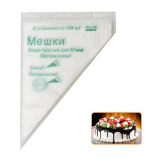 Кондитерський мішок одноразовий 100шт. в упак. 21*30см. R26440 (100)