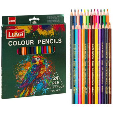 Олівці кол 24кол пластик ."Luva" "Colours" J.Otten 7012-24 (1/120)