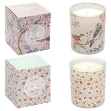 Свічка ароматизована в склянці "FLORAL MESSAGE" 7*8см. в асорт. AXW242 (24)