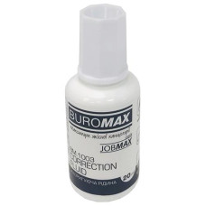Коректор з пензликом 20мл. Jobmax BUROMAX BM 1003 (12/120)