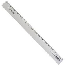 Лінійка пластикова 40см. прозора в бліст. BUROMAX BM 5826-40 (30)
