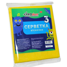 Серветка для прибирання віскоза 3шт. "Продом ШК" 20204 АППТ (100)