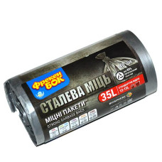 Пакет для сміття  35л/40шт. "Фрекен Бок Сталева Міць" Графітові 50*55см. 59566 (24)