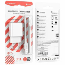 Зарядне Borofone USB кабель (USB-Micro) 2.1A BA74A (1)
