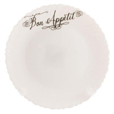 Тарілка склокераміка №7 "Bon Appetit" мілка 30075 ІНТР (36)