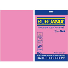 Папір офс А-4 20арк./80гр. Neon рожевий 2721520E-10 BM BUROMAX
