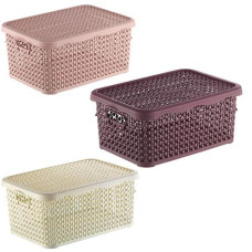 Корзина з кришкою "Pearl mini" 1.25л. мікс. кол. 2131 10 TURP (24)