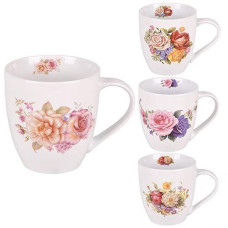 Чашка 400мл. фарфор. "Roses" мікс. вид. R35464 (48)