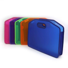 Папка-портфель плас  J.Otten А-4 55S, з ручками, прозора, мікс 5,  4565