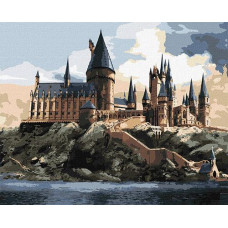 Картина по номерах 40*50см. WB "Harry Potter: Гоґвортс вдень" KHO6432 Ideyka (1)