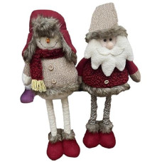 Новорічна фігура "Santa Snowman" 70см. ноги-телескоп R95917 (48)