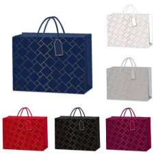 Пакет подарунковий паперовий "Squares" 23*18*10см. мікс. кол. R97050-S (480)